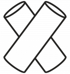 Pharaohs cylinders, pair (shungite + talcochlorite) by eliteshungite.com