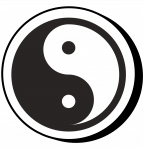 Disc YIN YANG, diam. 5 cm, handmade by eliteshungite.com