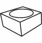 Candle holder 7 cm x 7 cm by eliteshungite.com