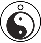 Pendant engraving Yin Yang 3,5 cm by eliteshungite.com